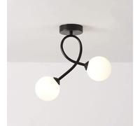 ZBZFGE Plafonnage du Milieu du siècle G9, plafonniers Semi-fluson Modernes Loulages de Plafond compatibles avec la buanderie de Cuisine d'escalier de Porche, Lampes à