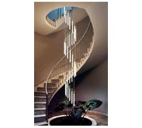 ZBZFGE Plafonnier Escalier d'escalier éclairage pour Salon Sera Le Plafond Suspendu luminaire Suspension de la Lampe Suspendue Moderne Neutre en Or, 40 têtes
