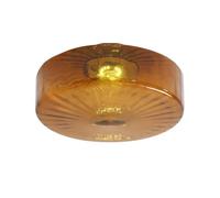 ZBZFGE Plafonnier Plafond à Chasse d'eau LED PLAFICE avec Amber Bure D'EMBUTRE Nordique Chandelier 12W COLORD Mode LICHING DIMINATION pour Le Soir Salle Chambre ENTRAYE / DIA38CM