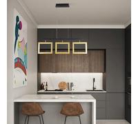 ZBZFGE Rectangular Living Room Chandelier with Monochromatic Acrylic Light - Elegant Bedroom, Dining and Living Space Decor