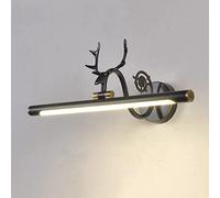 ZBZFGE Retro Copper Wall Lights Farmhouse Bathroom Light, 240° Adjustable Linear Mirror Front Lamp Vanity Sconces Compatible with Mir,Onecolor-58cm