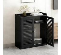 ZBZFGE Routeur WiFi sur Pied, Armoire de Rangement cachée, éères réglables, Gestion des câbles Ventilation de Grande capacité pour la Maison Le Bureau (Blanc 59x25x67cm)