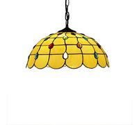 ZBZFGE Style Light 16 Pouces Créativité Vintage Vétonnage tachée Phoenix Tail Feather Shade Pendant Lampe Salon plafonnier Lightage, Un