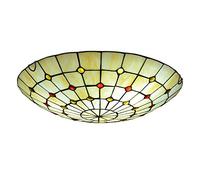 ZBZFGE Style plafonnier Light Verre enracinés Perles cristallines Multicolores Aménagement Lampe Plafond pour Restaurant de Chambre à Coucher, 16 Pouces