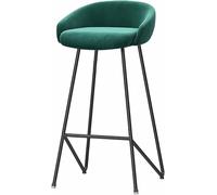 ZBZFGE Tabourets de Bar Bas arrière 26/30 Pouces de comptoir Tabouret avec Velours rembourré Repose-Pieds, Chaise de Bar pour Le comptoir de Cuisine de Cuisine de café (F, 1PCS-75 cm)