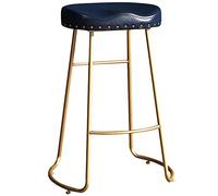 ZBZFGE Tabourets de Bar en Cuir PU, tabourets de comptoir, tabourets de Bar Vintage avec des Jambes en métal Tabouret de Taille de Repose-Pieds pour la Cuisine de la Salle à Manger de l'île du