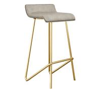 ZBZFGE Tabourets de Bar tabourets de comptoir à Hauteur avec Dos, chaises de Bar rembourrées avec Faux Cuir rembourré Repose-Pied, Tabouret de Bar pour l'île Kitchens, Rustique, 330 LB (gris-1ps,