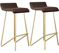 ZBZFGE Tabourets de Bar tabourets de comptoir à Hauteur avec Dos, chaises de Bar rembourrées avec Faux Cuir rembourré Repose-Pieds, Tabouret de Bar pour l'île Kitchens, Rustique, 330 Livres