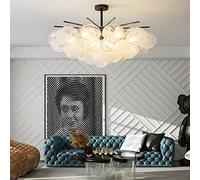 ZBZFGE V-Intage Luxury Chandelier Rain Drop Deccor Lampe Suspendue, lesmpes Plafond en Verre Lights Fixture Chambre Coucher pour à Manger de la Salle