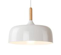 ZBZFGE vis à Une Feuille de tête Unique à la tête | Lampe Suspendue en métal créative | American Industrial Style Chandelier pour Le Studio, Le Restaurant l'éclairage décoratif hôtel (Blanc)