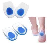 ZC/2 paires Talonnette Gel Talonnettes Semelle Silicone Talon Coussin pour Soulager Douleur Tendon Achille Tendinite, Pointure 40-46