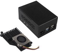 ZC501 Aluminium Boîtier avec ZP536 Ventilateur Actif pour Raspberry Pi 5 2 Go 4 Go 8 Go 16 Go Support PCIe vers M.2 NVMe PoE Hat WiFi7 Shield ZP511 ZP517A ZP581 ZP582 ZP590A ZP592