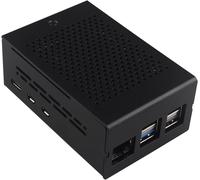 ZC502 Boîtier en Aluminium pour Raspberry Pi 5 Dissipateur Thermique Cooler Case Support PCIe vers M.2 NVMe PoE Hat WiFi7 PCIe Carte Périphérique ZP515 ZP516 ZP517A ZP581 ZP582 ZP590B
