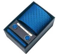 ZCABYBD Cravate Set Coffret Cadeau d'affaires Formel pour Hommes, Ensemble De Six Pièces, Rayé, Couleur Unie, Fait À La Main, 8cm, avec Emballage en Boîte-Cadeau-1