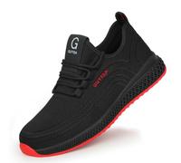 ZCBYBT Chaussures De Travail Légères Et Résistantes À l'usure pour Les Fermes, Les Champs Et Les Chantiers De Construction,Noir,44 EU