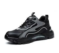 ZCBYBT Chaussures d'isolation pour électricien 10kv Chaussures de sécurité Anti-Smash Doux pour Hommes Gardez au Chaud en Hiver,Noir,42 EU