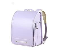 ZCBYBT Ransel Randoseru PU Cuir Sac À Dos Poids Léger Japonais Boîte Cartable avec Verrouillage Automatique,Violet,33 * 24.5 * 16cm