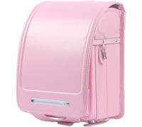 ZCBYBT Sac à Dos léger en Cuir PU Randoseru Ransel Sacs d'école Japonaise pour garçons Filles,Rose,33 * 24 * 15cm