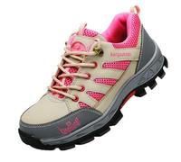 ZCBYBT Toe Protection Chaussures De Sécurité Prévention De La Pénétration Chaussures De Travail Antidérapantes Légères Chaussures De Sécurité en Acier pour Femmes,Rose,39 EU