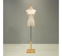 ZCBYBT Torse de Mannequin féminin à Demi-échelle pour Exposition de Robe de mariée, Forme de Robe de Buste d'affichage en Studio,Natural,A