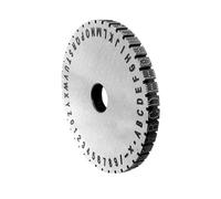 ZCBYBT Type Code Plaque d'acier Plaque D'Étanchéité Type Roue Manuel Acier Joint Machine De Gravure Accessoires,4mm