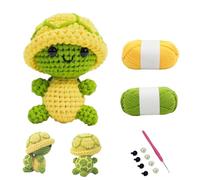 Zcbzbn Kit de crochet pour débutants : laine, fil à crochet et kit de crochet animal avec instructions, convient pour les adultes et les enfants pour apprendre à crocheter