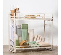 zccz Organisateur à 2 Niveaux pour Salle de Bain et Cuisine - Étagère de Rangement pour Produits cosmétiques et Organisation Domestique - Blanc