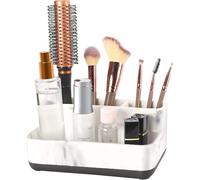 zccz Porte-brosses à dents pour salle de bain - Organiseur pratique pour brosse à dents électrique, dentifrice et accessoires - Support élégant et fonctionnel pour une salle de bain moderne, blanc