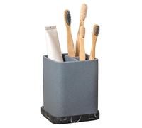 zccz Support pour Brosse à Dents électrique, Brosse à Dents, Dentifrice, Rasoir, Support de Salle de Bain avec Plateau Amovible Gris