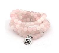 ZCCZJS 108 NATUREL POUDRE CRISTAL YOGA BRACELET Collier Fashion Collier Style 6