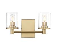 ZCCZJS 2 lumières Modernes lumière Murale Vintage, éclairage de vanité Industrielle avec Abat-Jour en Verre, Lampe à Double Lampe à la Maison intérieure des lumières de Maison, lumière de Bougie pour
