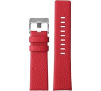 ZCCZJS 24m 26 mm 28 mm Bande de montre en cuir pour diesel dz7395 DZ7370 DZ7257 DZ7430 Watch Band Watch Soft Cowhide Sold Rivet pour les hommes femmes
