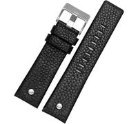 ZCCZJS 24m 26 mm 28 mm Bande de montre en cuir pour diesel dz7395 DZ7370 DZ7257 DZ7430 Watch Band Watch Soft Cowhide Sold Rivet pour les hommes femmes