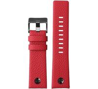 ZCCZJS 24m 26 mm 28 mm Bande de montre en cuir pour diesel dz7395 DZ7370 DZ7257 DZ7430 Watch Band Watch Soft Cowhide Sold Rivet pour les hommes femmes