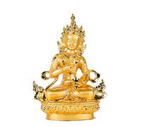 ZCCZJS 5 Pouces Vajrasattva Bouddha Statue Sculpture Tibetantantric Zen Golden Buddhist Supplies dédiée au Petit Bouddhisme décorations de Figurine Ornement
