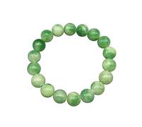 ZCCZJS 6 mm 8 mm 10 mm Chakra Strand Jades Bracelet Balance Vert Banque de Bijoux en Pierre Naturelle Bracelets de Perles de Yoga pour Femmes (Longueur: Perles 10 mm)