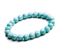 ZCCZJS 8 mm authentique NATUREL LARIMAR GEMSTLE CRISTAL CRISTAL ROND STREAT STREAT