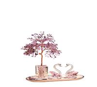 ZCCZJS Accueil Ornements Luxury Amethyst Geode Money Tree - Exquis Crystal Plant Home Decor - Cadeau élégant pour la Pendaison de la Maison ou l'ouverture des Affaires - Livrer élégant ou