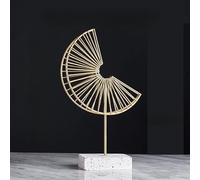 ZCCZJS Accueil Ornements Ornement de Feuille d'or décoration intérieure de la Maison Fleurs en métal Figurines de décoration Salon Accessoires de Bureau décor de Bureau décorations artistiques