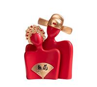 ZCCZJS Accueil Ornements Retro Coupages Ornements Cadeaux de Mariage pour Couples copines Red Abstract Home Salon décorations de Bureau décorations d'art (Couleur: Rosso)