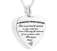 ZCCZJS Acier en Acier Inoxydable Meilleurs Amis Urn Pendant Memorial Ash Keepsake Heart Friendship Cremation Bijoux pour Toujours Gift Keepsake, Meilleurs Amis, Colliers à Charme