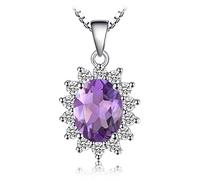 ZCCZJS Alexandrite Sapphire Natural Amethyst Garnet Blue Topaz Pendant Collier Pas de chaîne Fabriqué en Chine