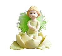 ZCCZJS Angel Flower Fairy Statue Sculpture Doll Elf Baby Statuette Figurine Modern Home Decor Cake Car Decoration Ornement Children's Chiriatm Cadeaux, 5