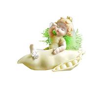 ZCCZJS Angel Flower Fairy Statue Sculpture Doll Elf Baby Statuette Figurine Modern Home Decor Cake Car Decoration Ornement Child's Child's Chriatmas Gifts, 4
