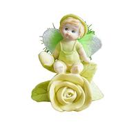 ZCCZJS Angel Flower Fairy Statue Sculpture Doll Elf Baby Statuette Figurine Modern Home Decor Cake Car Decoration Ornement Children's Chriatmas Gifts, 2