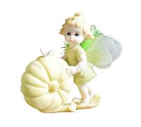 ZCCZJS Angel Flower Fairy Statue Sculpture Doll Elf Baby Statuette Figurine Modern Home Decor Cake Car Decoration Ornement Child's Child's Chriatmas Gifts, 3