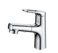 ZCCZJS Appuyez sur l'évier avec mélangeur de bassin de pulvérisateur à pull avec un mélangeur à eau chaude et à eau froide en laiton pour lavabo pour lavabo, robinet des toilettes, pour salle de