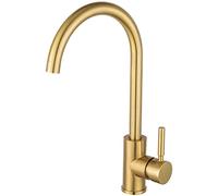 ZCCZJS Bianbhuo Kitchen Taps Black Kitchen Robinet Bracks Brackshed Gold Gold Steelrawing Golden Hot and Cold Water Robinet Mixer Pap Accessoires, 2