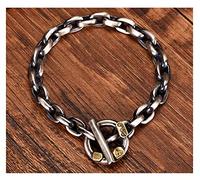 ZCCZJS Boucle grossière Superman Bracelet Men's 925 Silver Silver Handmade Horse Motorcycle Style, la personnalité dominatrice Retro Retro Give Dada Gift Souvenir.