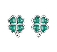 ZCCZJS Boucles d'oreilles à Quatre Feuilles pour Femmes Green Green Green Green Greads Bijoux Gift
